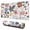 Pioneer Flower Floral-1, variant on Long Mouse Pads for Desk,Pioneer Flower Floral Print Pattern Desk Mats on Top Of Desks, Desk Mouse Pad Extra Large with 3mm Non-Slip Base and Stitched Edge for Gaming,Office,Work,Home 31.5"x11.8"