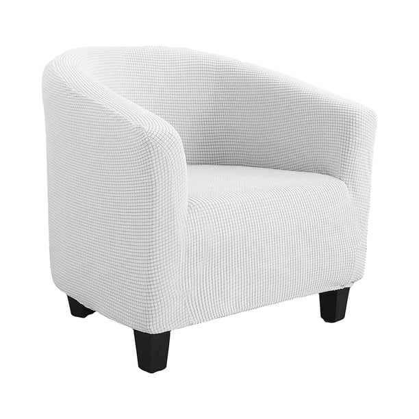Yuarrent Funda de sofá lavable extraíble, fácil de reemplazar y mantener, funda elástica para silla de bañera de fácil cuidado Decoración del hogar blanco