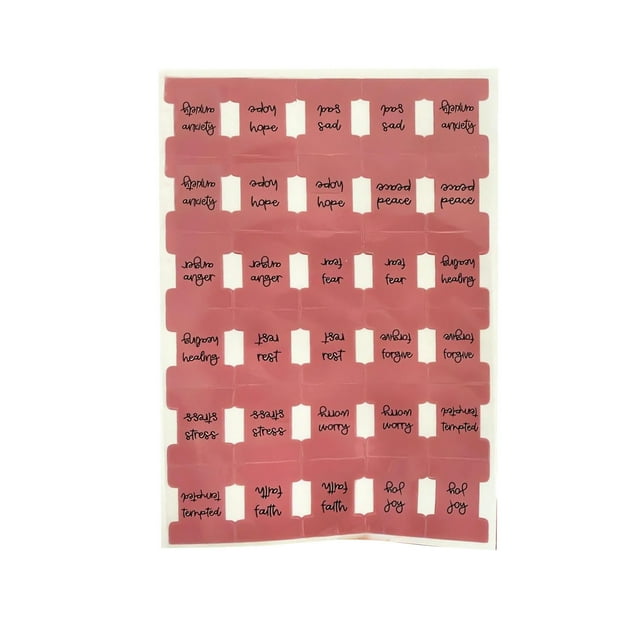 Bible Tabs for Women and Men – 1 Sheet Multicolor Laminated Scripture Reference Labels for Easy Navigation and Bible Study