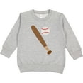 thumbnail image 2 of Inktastic Baseball Bat and Ball Toddler Sweatshirt, 2 of 4