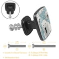 thumbnail image 3 of 4 Pcs Cabinet Handle Drawer Pulls Polar Bear Knobs with Screws Square Furniture Office Cabinet Knob Decoration, 3 of 7
