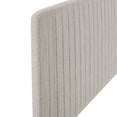 thumbnail image 3 of Modway Milenna Channel Tufted Upholstered Fabric Twin Headboard in Oatmeal, 3 of 10