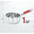 thumbnail image 2 of Concord 1 Quart Stainless Steel Saucepan with SIMPLE POUR Vented Glass Lid, 2 of 8