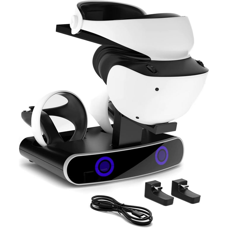 enkelt middag hav det sjovt PSVR Stand - Charge, Showcase, and Display your PS4 VR Headset and  Processor - Compatible with Playstation 4 PSVR - Walmart.com