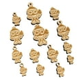 thumbnail image 1 of Winter Owl with Hat Scarf Wood Mini Charms Shapes DIY Craft Jewelry - With Hole - 20mm (15pcs), 1 of 7