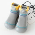 thumbnail image 2 of Siilsaa Baby Sneakers Girls Baby Toddler Sock Shoes TPE Sole Non-Skid Indoor/Outdoor Toddler Slipper Cotton Mesh Breathable Lightweight Sock Shoes for Girls Boys GY2,10-15 Months, 2 of 4