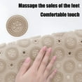 thumbnail image 4 of Fmbmuo Bathroom Rugs Waterproof Flat Pile Art Deco Circular Bath Mat Rubber 21.6x21.6in Khaki, 4 of 5