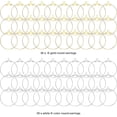thumbnail image 3 of 60 Pcs Round Earrings Beading Hoop Set for Jewelry Making,Earring Finding Beading Hoop Earrings Bulk for DIY Craft Earring Jewelry Making, 3 of 5
