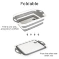 thumbnail image 2 of ODOMY Collapsible Cutting Board,Multifunction Cutting Board Foldable Drain Basket Collapsible Vegetable Basin for Kitchen Organizer, 2 of 6