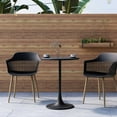 thumbnail image 3 of Jamesdar Kurv 24" Steel Bistro Table in Black Indoor/Outdoor, 3 of 5