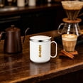 thumbnail image 6 of Insulated Coffee Mug, 13oz Stainless Steel Travel Cup with Lid and Handle, Thermal Tumbler for Hot Drinks, Stylish Earth Tone Drinkware for Home and Office, 6 of 7