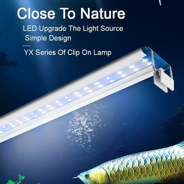 Nehlobo 15W LED Aquarium Lighting Extendable Waterproof Aquatic Plant Light for Fish Tank