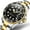 Black Dial+Gold Silver Band, variant on Watches for Men Luxury Classic Dress Analog Quartz Fashion Two Tone Gold Plated Stainless Steel Date Waterproof Luminous Mens Wrist Watches Reloj Para Hombre Green/Black/Blue