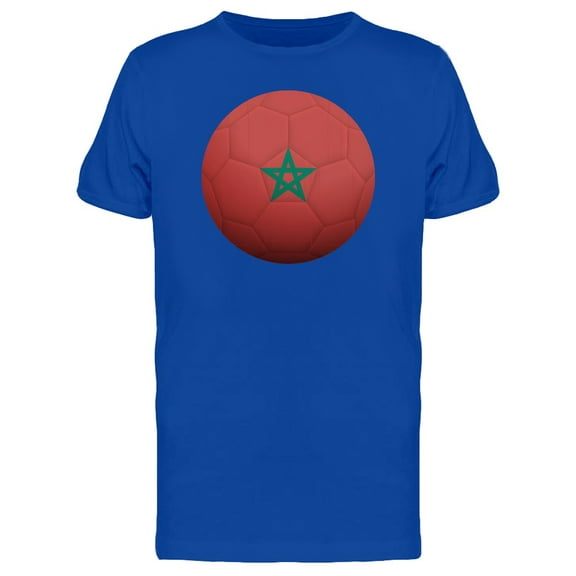 Soccer Ball With Morocco Flag Tee Men's -Image by Shutterstock