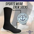 thumbnail image 4 of Yacht & Smith Wholesale Bulk Womens Crew Socks, Cotton Sport Athletic Socks - Size 9-11, 4 of 7
