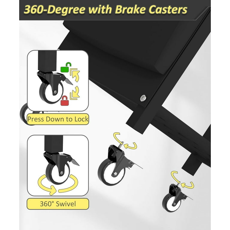 Hausource 4-Tier Large Power Tool Organizer - 12 Drill Holder, Workshop Storage Rack