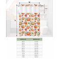 thumbnail image 6 of No Hook Shower Curtain with Snap in Liner, Thanksgiving Watercolor Pumpkins Burlap Texture Hotel Shower Curtains for Bathroom, Washable Shower Curtain Liner Set with Mesh Top Window, 66"x72", 6 of 6