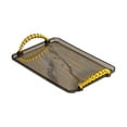 thumbnail image 1 of Bandeja para servir con asas, bandeja rectangular para desayuno, organizador de almacenamiento, bandeja de tocador para baño, vestidor de oficina , GRIS, 1 of 8