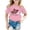 th1-Pink, variant on SGMVNU Girls T Shirts Short Sleeve Tops Trendy Casual Crew Neck Loose Fit Printed Cotton Shirts Kids Summer Outfits for Age 9-10 Years, Yellow-4