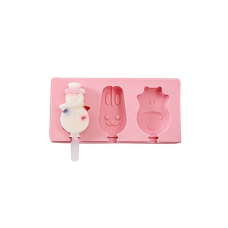 

TKing Fashion DIY Conjoined Ice Cream Mold Silica Gel ice Cream Mold - Pink