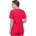 thumbnail image 2 of Landau Haut de Blouse Médicale pour Femmes : 4 Poches, Coupe Classique Décontractée, Col en V Durable 8219, 2 of 5