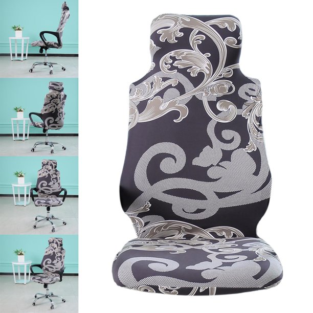 Elásticas para Sillas de Oficina, Funda para Asiento, para Sillón, para Sillas de Ordenador, para Cojín de Asiento Yotijar Funda de asiento de oficina