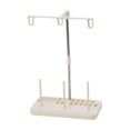 thumbnail image 1 of Soporte de carrete de 3 conos Soporte de línea de bordado ajustable Máquina de coser (Beige), 1 of 3