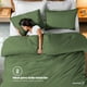 thumbnail image 4 of Juego de Funda para Edredon Duvet Dreamlab, Tamaño King Size, Color Verde Seco, 3 Piezas, 4 of 9