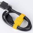 thumbnail image 5 of 1 Pc Reusable Cable Ties - Adjustable Multi-Color Cord Ties & Cable Straps for Wire Management - Hook and Loop Cord Organizer Straps for Electronics, PC & Desk, Yellow, 5 of 5