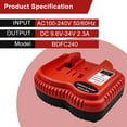 thumbnail image 6 of 2Packs 18V 4.5Ah HPB18 Battery Compatible with Black and Decker 18 Volt Battery 244760-00 A1718 FS18FL and BDFC240 Fast Charger, 6 of 14