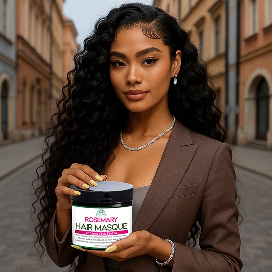 OKAY Rosemary Hair Masque with Biotin 15 oz – Deep Conditioning