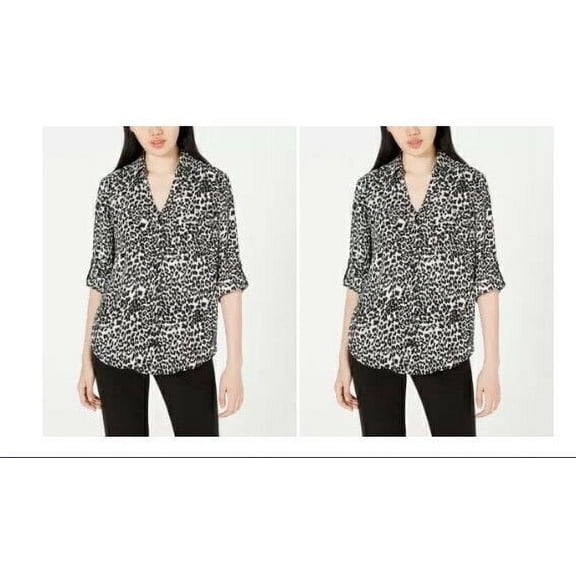 BCX Juniors' Printed Button-Up Shirt