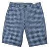 New Brooks Brothers Mens Blue White Plaid 10" Chino Flat Front Shorts Sz 33W 8536-3