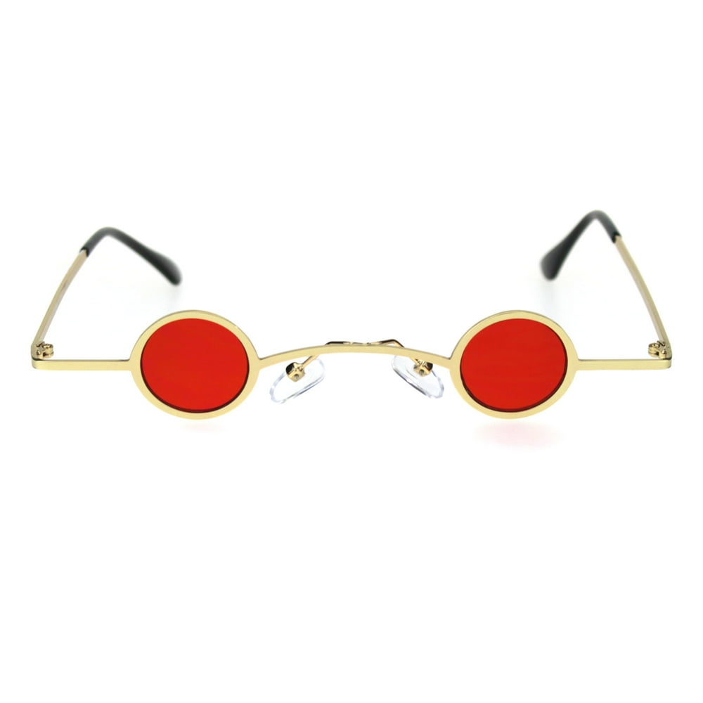 SA106 Super Ditsy Small Round Circle Lens Runway Hippie Sunglasses