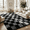Checkered Black & Gray, variant on UNTIMATY 8'x10' Area Rugs for Living Room, Large Shag Fluffy Rug Checkered Carpet, Beige & White