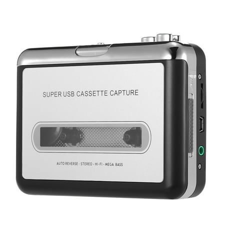 ezcap USB Cassette Capture  Cassette Tape-to-MP3 Converter  into Computer Stereo HiFi Sound Quality Mega Bass Audio Music Player with