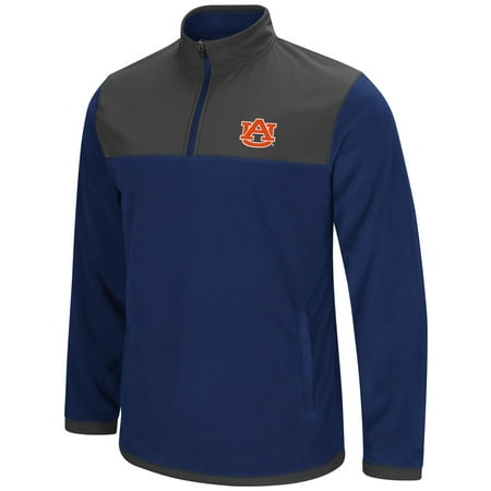 Auburn Tigers NCAA "Blocker" Men's 1/4 Zip Corduroy Fleece Jacket