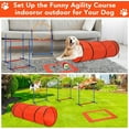 thumbnail image 4 of Yeshouse Sunvasagoo Dog Agility Course Backyard Set, 87-Piece Dog Obstacle Course Training Starter Kit with Tunnel, Adjustable Dog Hoop,Weave Poles, Jump Ring, Pause Box, Toy Balls and Storage Bag, 4 of 6