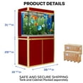 thumbnail image 2 of 100 Gallon Red with Gold Trim Tempered Glass Aluminum Aquarium Fish Tank, 2 of 6
