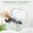 thumbnail image 3 of Ultrasonic Jewelry Cleaner, Portable Household Cleaner with 11.2oz Stainless Steel Tank, 45KHz Ultrasonic Cleaning Machine for Eyeglasses, Dentures, Razors, Rings, Coins, 3 of 6