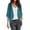 Blue, variant on Cardigan For Women Dressy Daily Casual Wear Beach Versatile Open Front Blouses Perfect Layering 3/4 Sleeve Loose Fit Shrugs