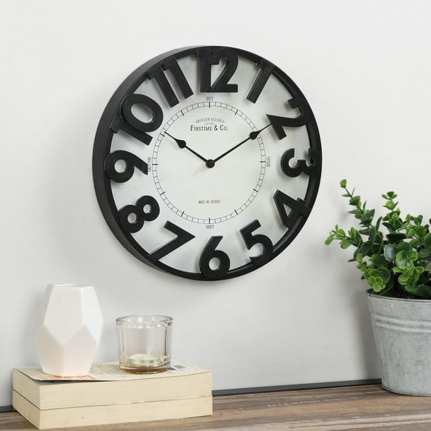 FirsTime Manor Park Wall Clock, Oil Rubbed Bronze, 11 in