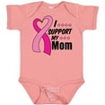 thumbnail image 3 of Inktastic Breast Cancer Awareness I Support My Mom with Pink Ribbon Boys or Girls Baby Bodysuit, 3 of 5