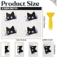 thumbnail image 3 of 8 PCS Black Cat Credit Card Skin Sticker,Waterproof PVC 4 In 1 Debit Card Cover Sticker Personalizing Protection Decal for Credit Debit ID Card, 3 of 6