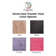 thumbnail image 2 of Craftables Burgundy Velvet Iron on Vinyl 6 ft. roll |True Fabric Heat Transfer Vinyl for T Shirts for Cricut, Silhouette, 2 of 9
