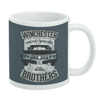 Supernatural Winchester Brother's Impala White Mug