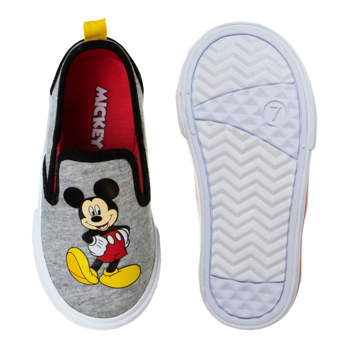 Disney Mickey Mouse Toddler Boys' Slip-on Flat Heel Canvas Sneakers