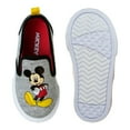 thumbnail image 6 of Disney Mickey Mouse Toddler Boys' Slip-on Flat Heel Canvas Sneakers, 6 of 6