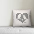 thumbnail image 2 of Creative Products Love Birds on White 18x18 Spun Poly Pillow, 2 of 2