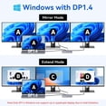 thumbnail image 4 of Estación de acoplamiento USB C para monitores MOKin 3 con 2 HDMI DisplayPort, 4 of 8